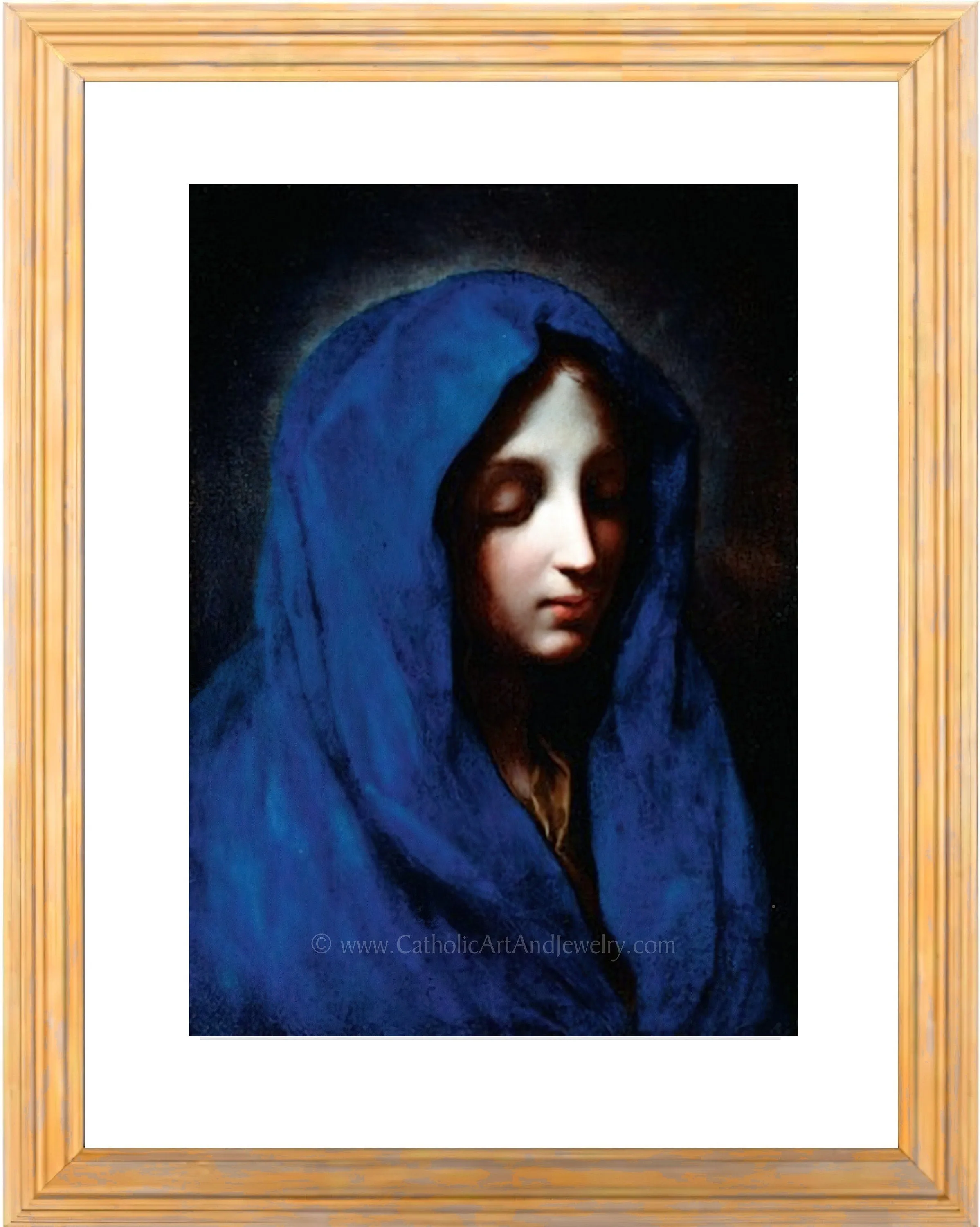 Blue Madonna– 4 sizes – Carlo Dolci – Catholic Art Print – Archival Quality