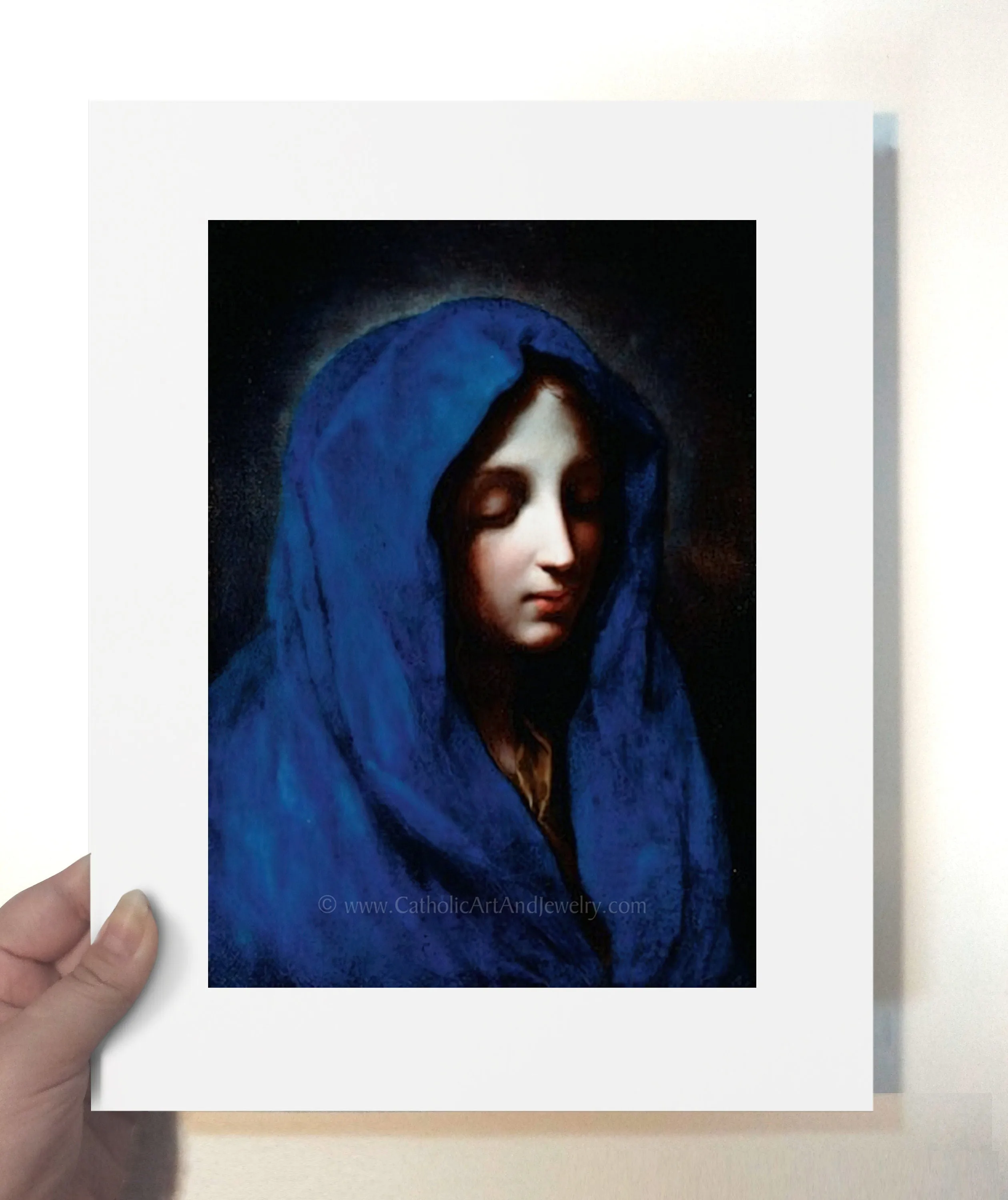 Blue Madonna– 4 sizes – Carlo Dolci – Catholic Art Print – Archival Quality