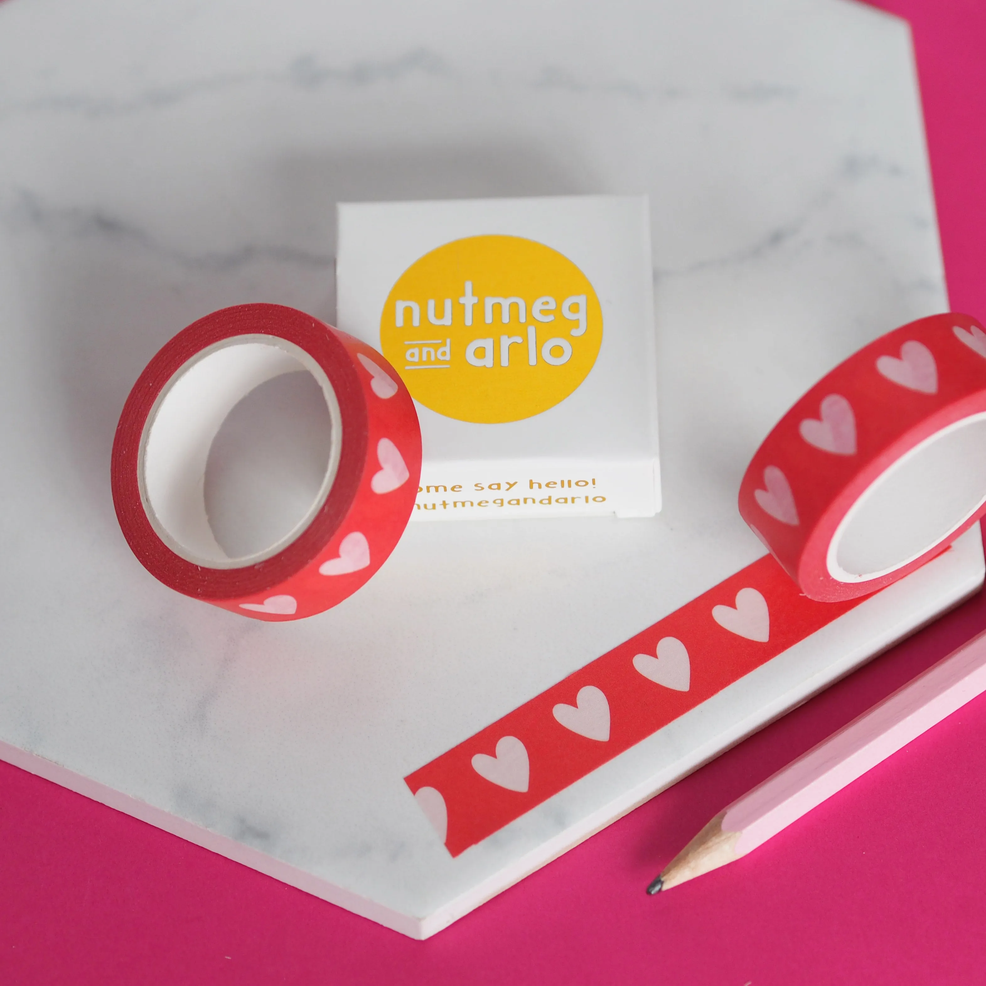 Blush Hearts Washi Tape
