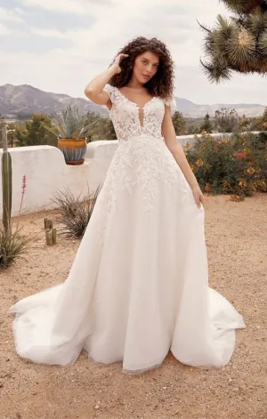 Casablanca Size 10 BL435 Rusty Ivory/Nude/Ivory Gown