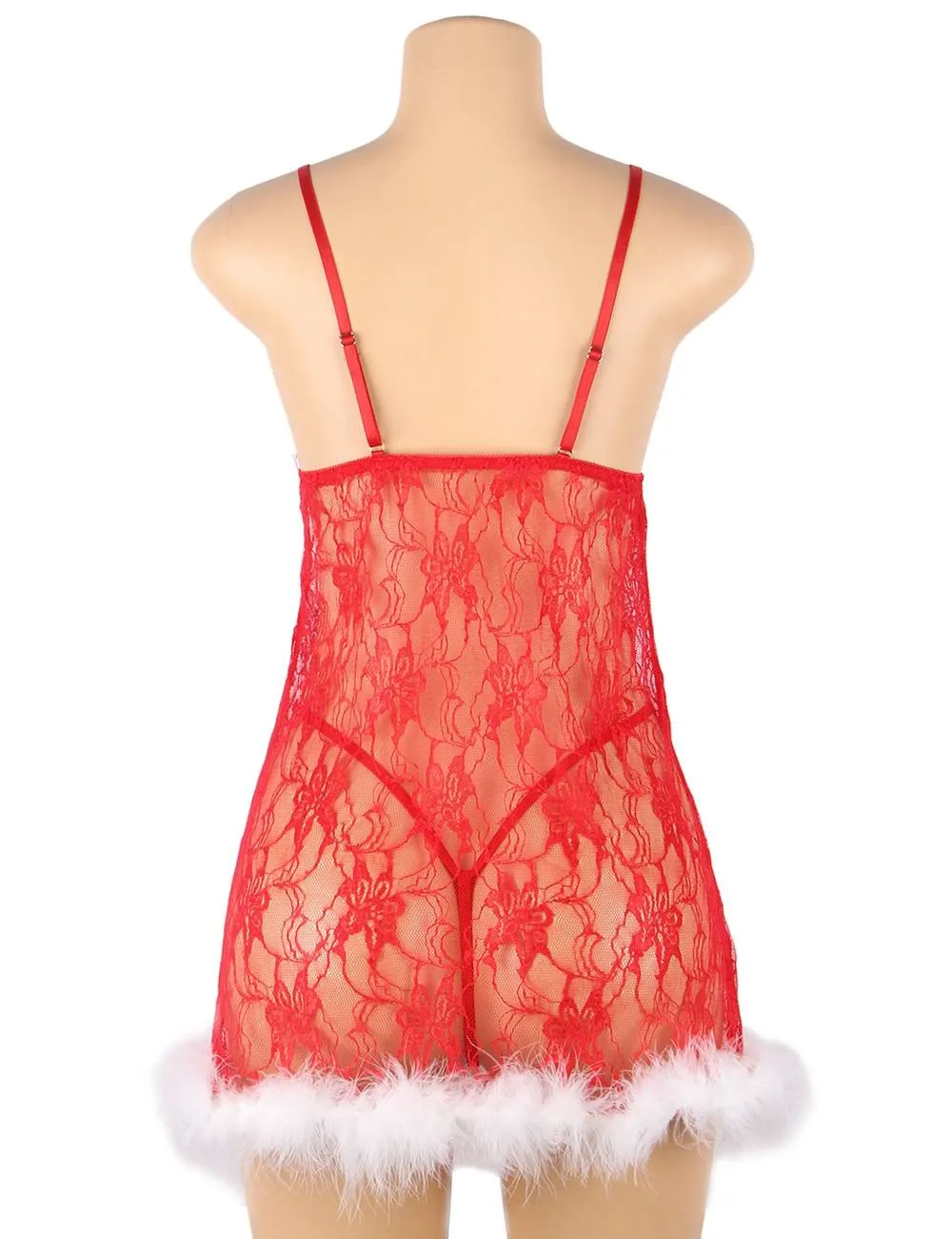Christmas Soft Lace Plush Decoration Babydoll Egypt