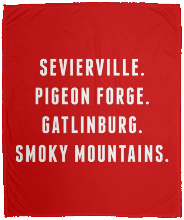 City Names (White) - Plush Fleece Blanket (50x60)