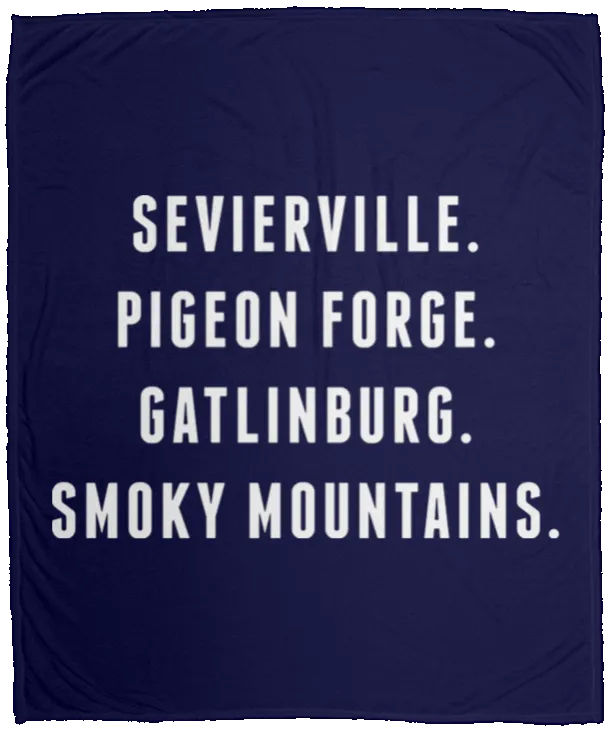 City Names (White) - Plush Fleece Blanket (50x60)