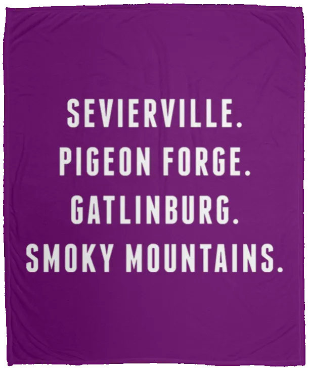 City Names (White) - Plush Fleece Blanket (50x60)