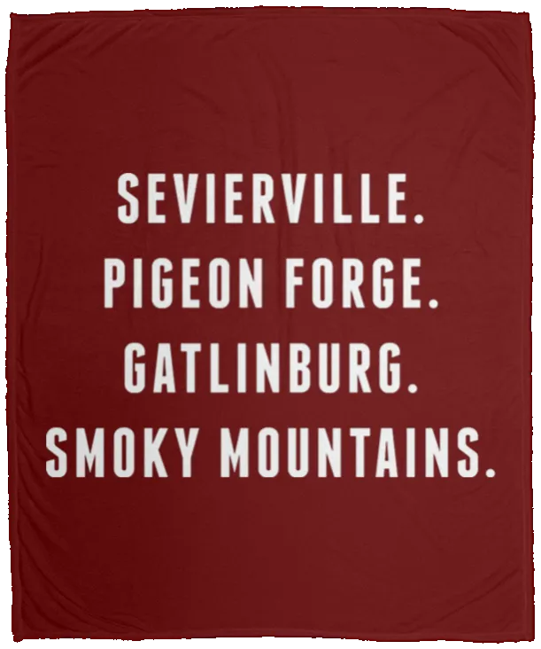 City Names (White) - Plush Fleece Blanket (50x60)