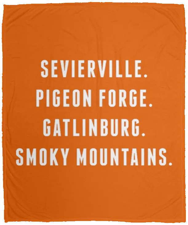 City Names (White) - Plush Fleece Blanket (50x60)