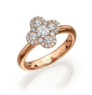 Clover Diamond Ring
