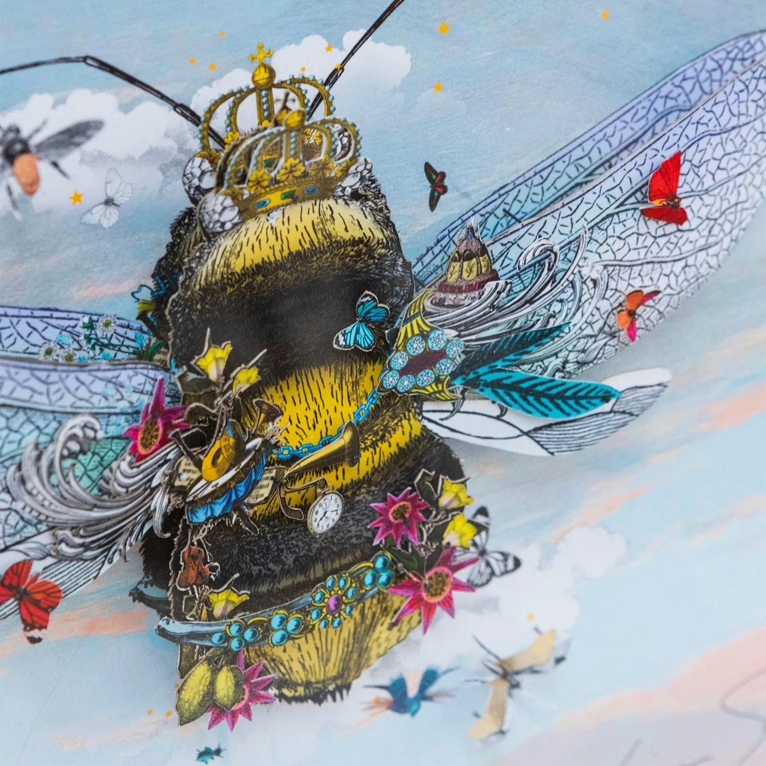 Cool Sky Queen Bee - Original Artwork Series