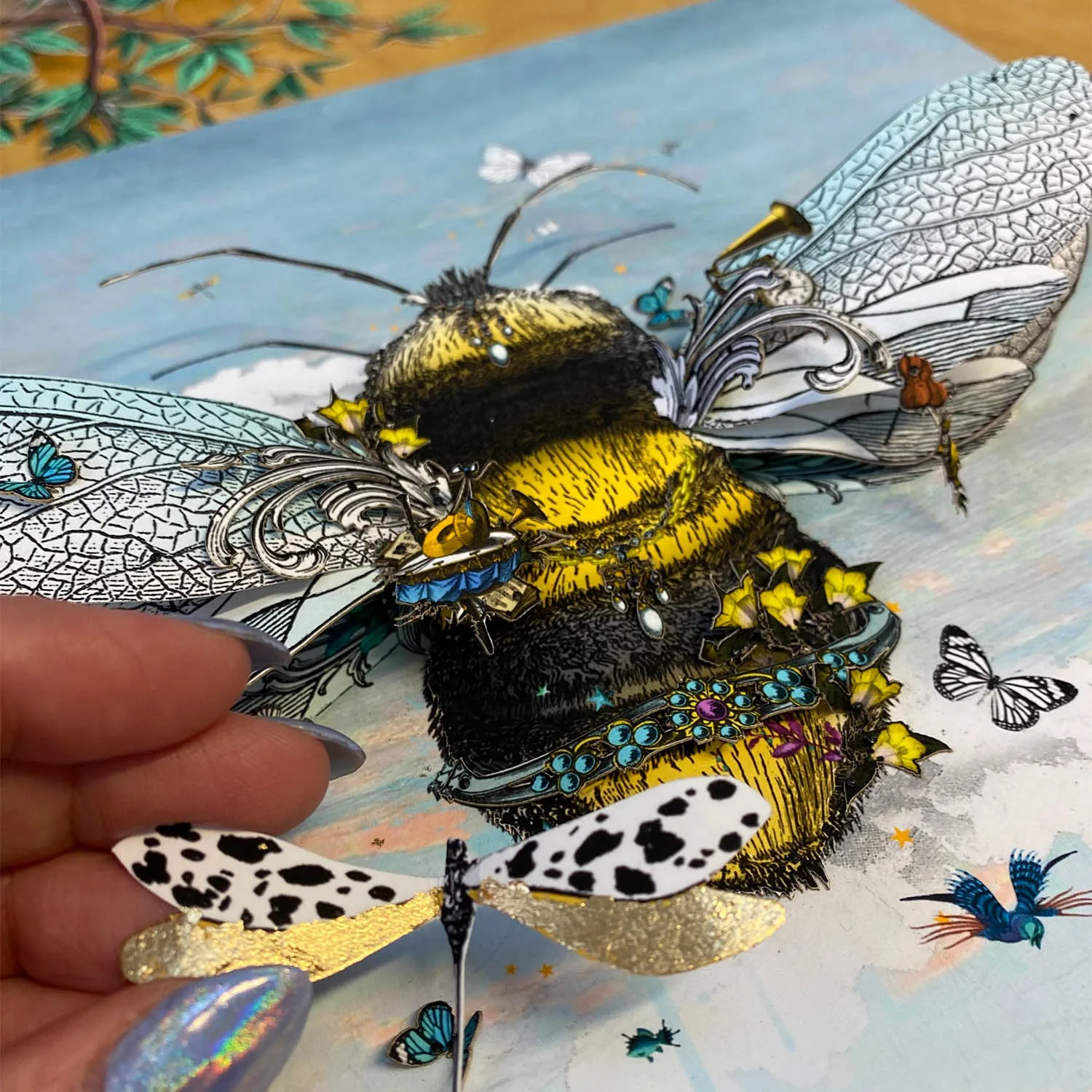 Cool Sky Queen Bee - Original Artwork Series
