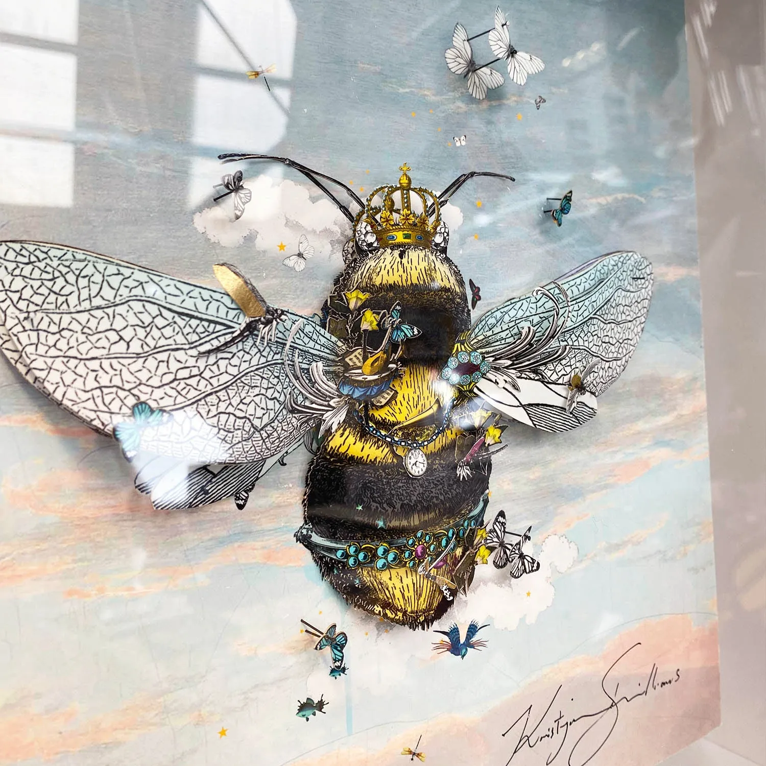 Cool Sky Queen Bee - Original Artwork Series