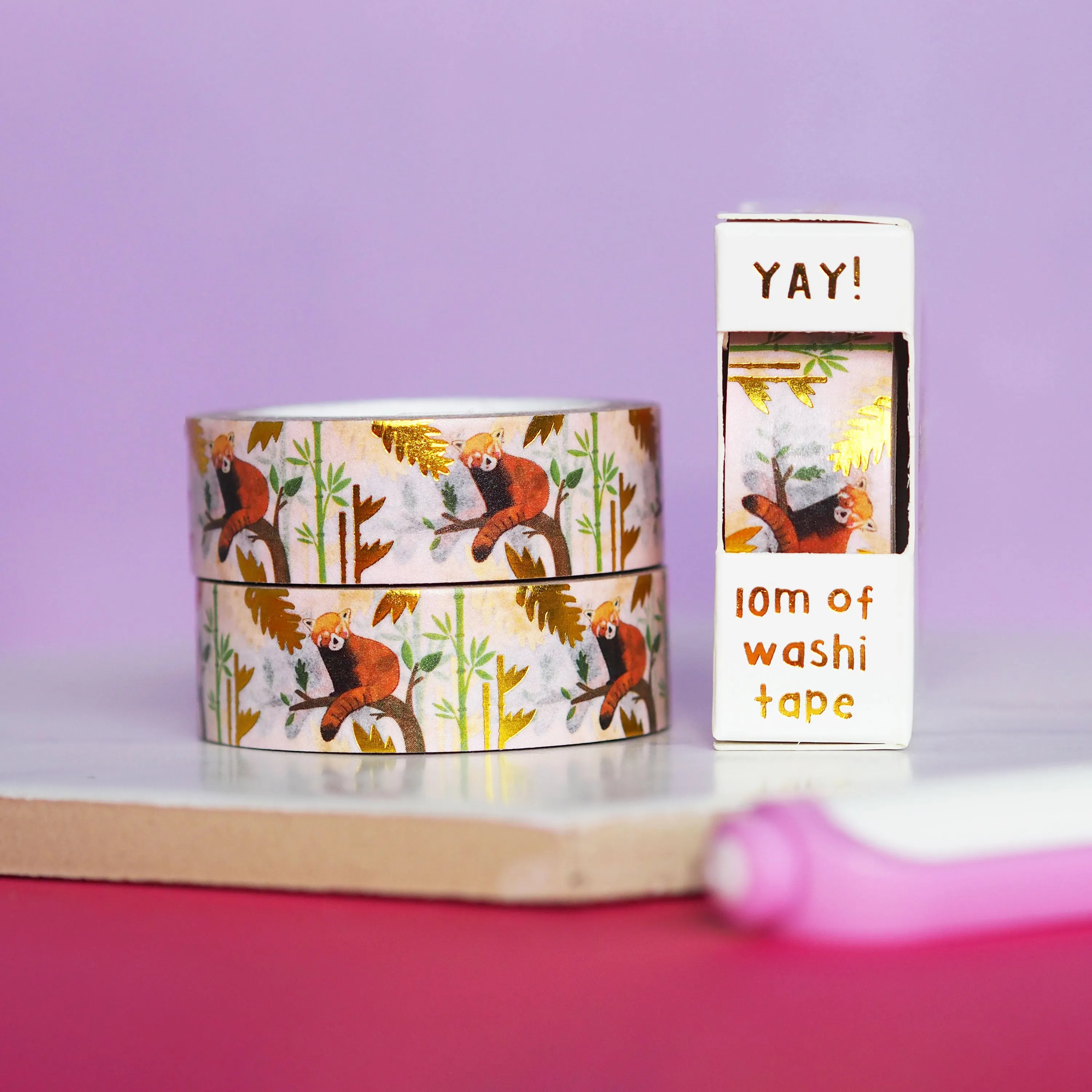 Cute Red Panda Washi Tape