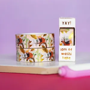 Cute Red Panda Washi Tape