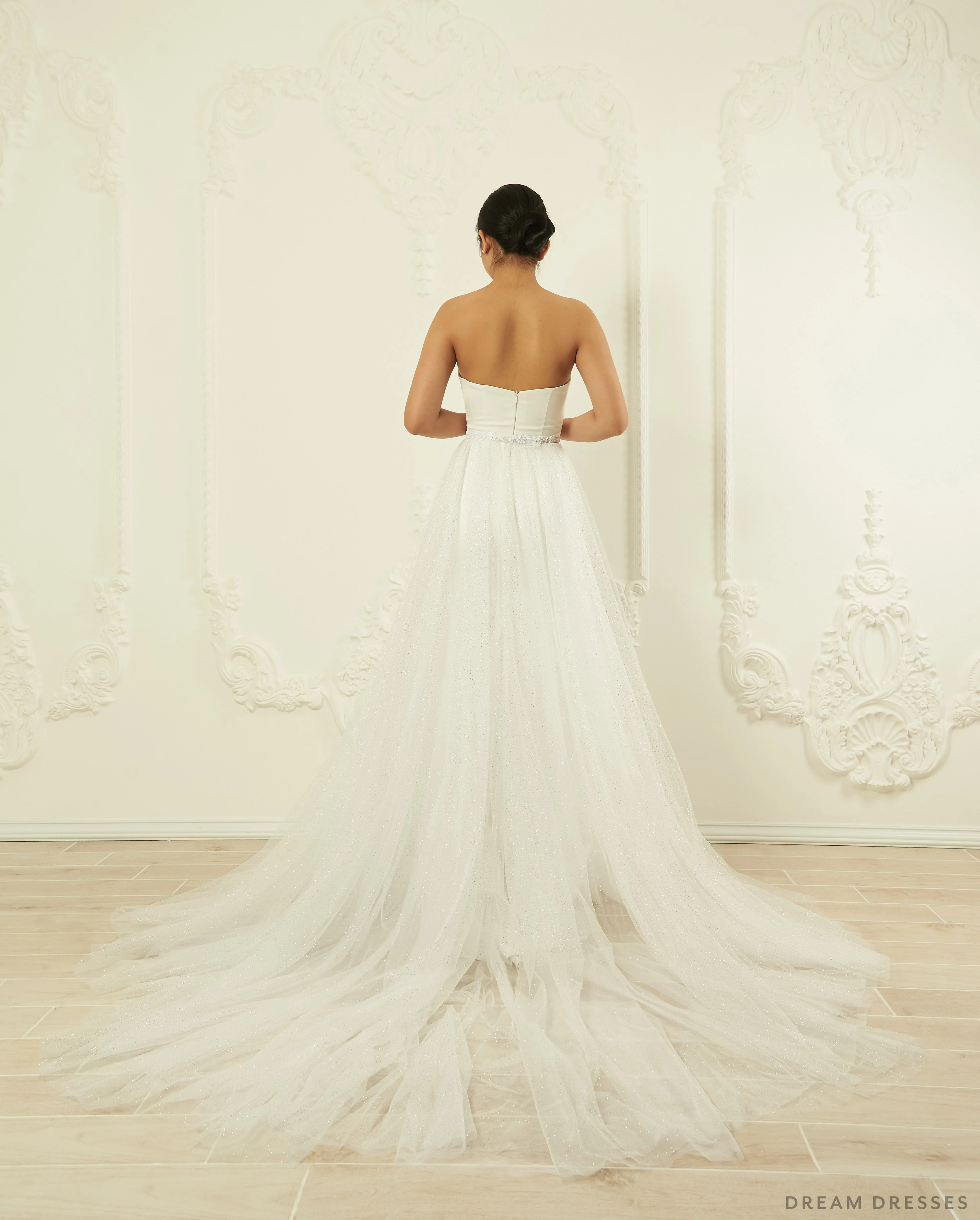 Detachable Wedding Dress Overskirt (#Priya)