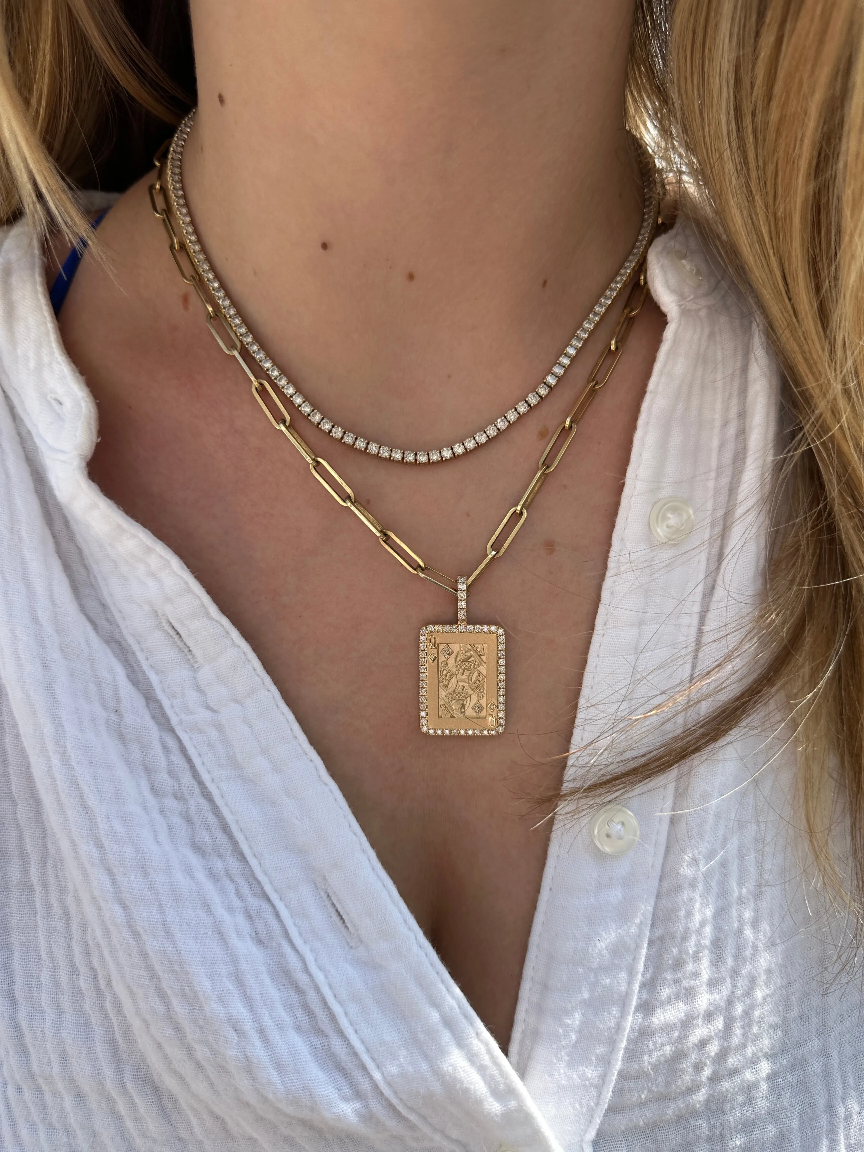 DIAMOND ADORNED KING OF DIAMONDS CHARM