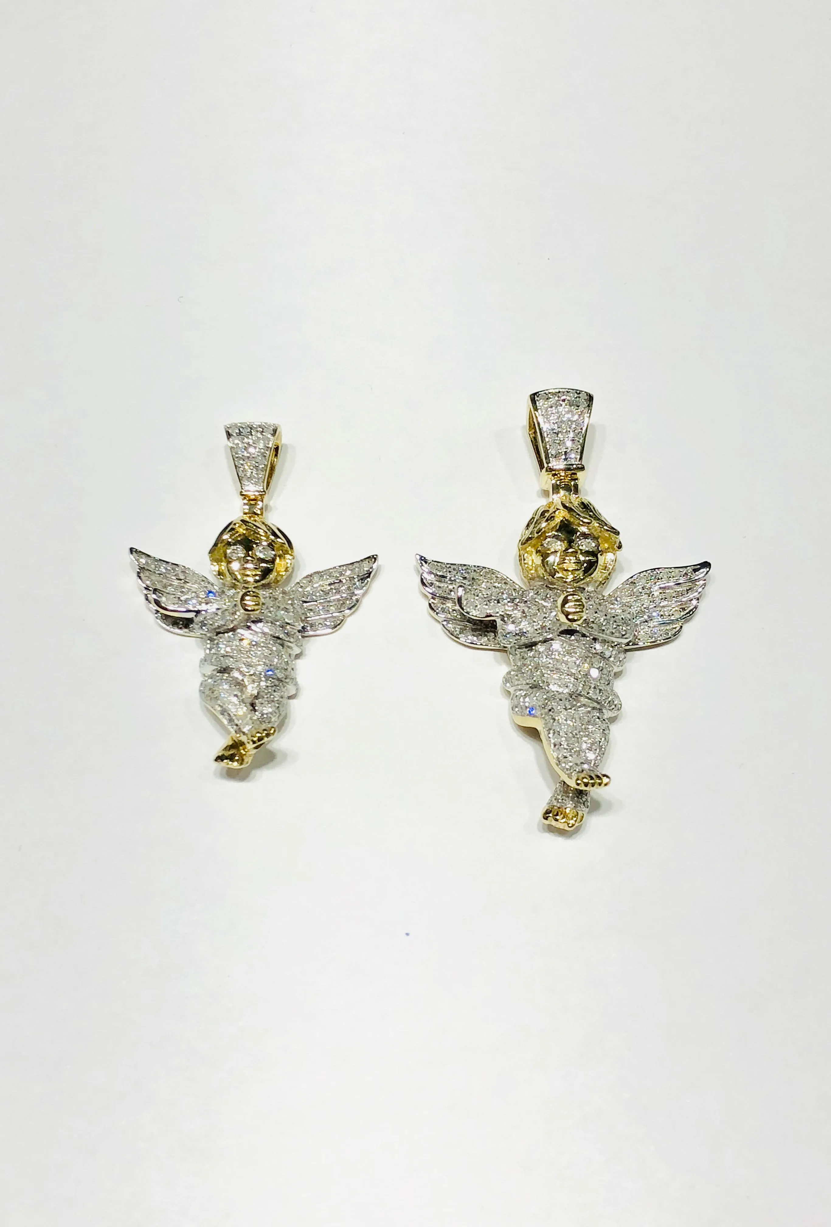 Diamond Baby Angel Pendant (10K).