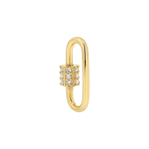 Diamond Barrel Charm Connector
