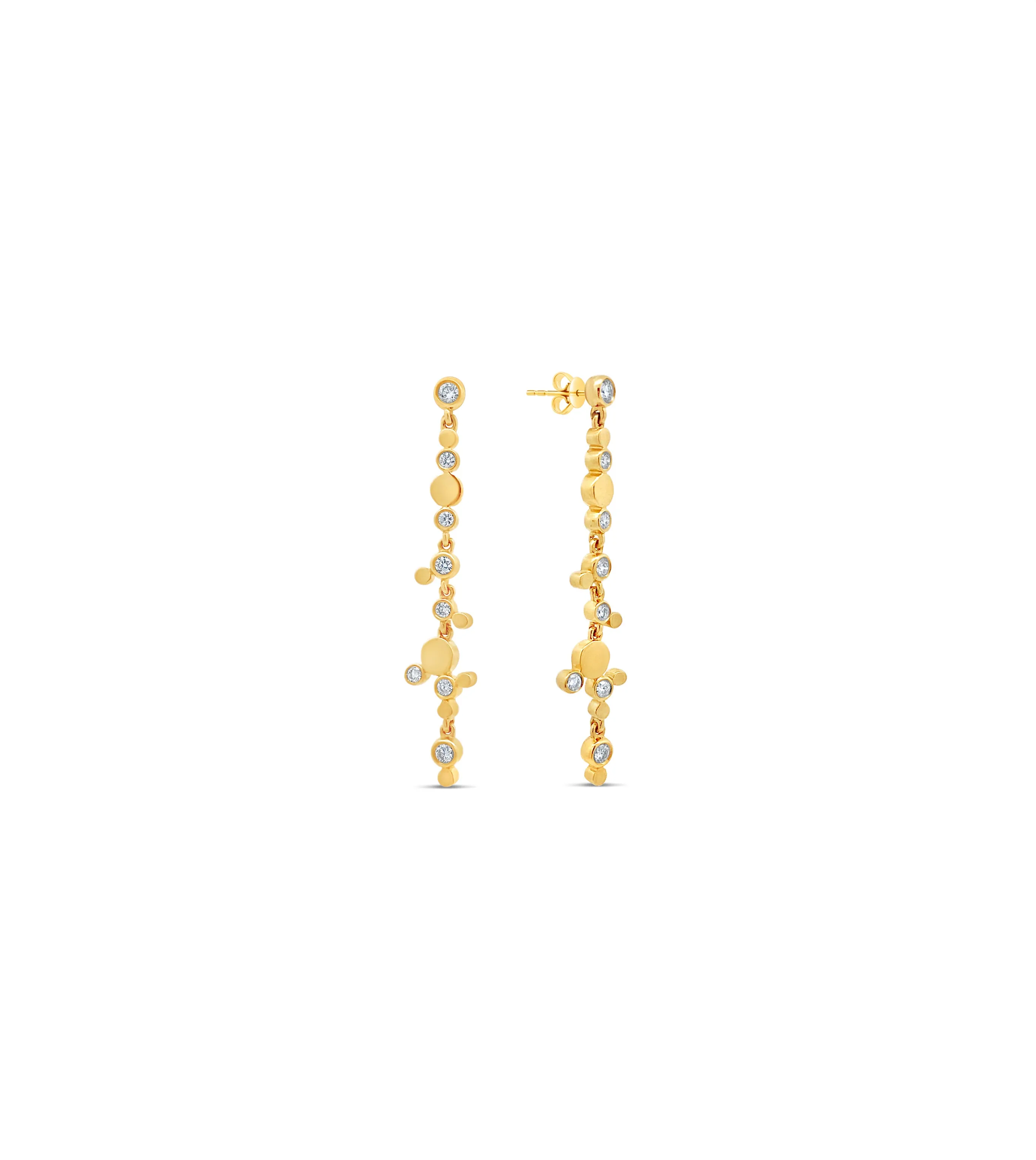 Diamond Bubble Drop Earrings