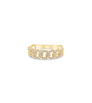 Diamond Cuban Link Ring