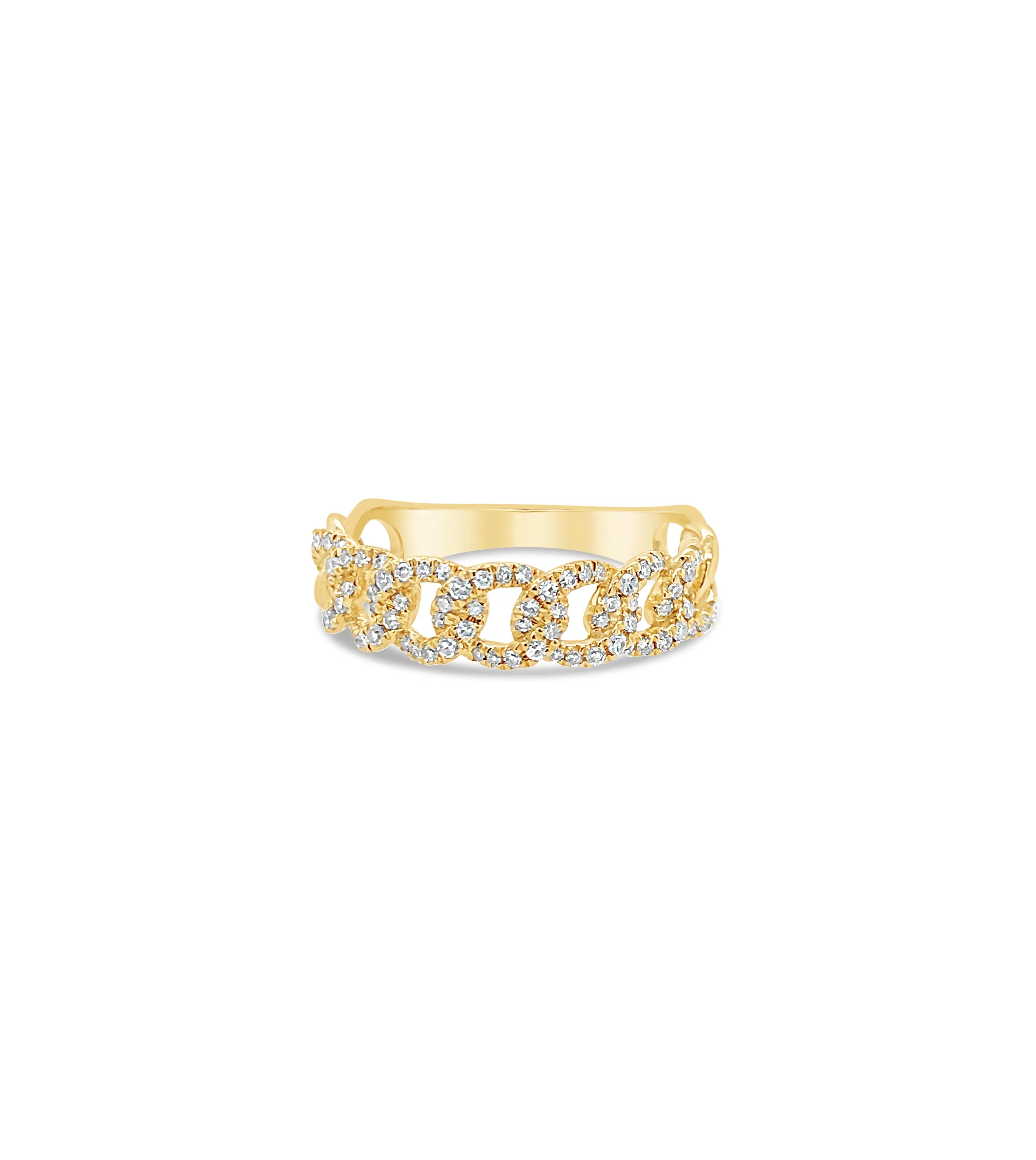Diamond Cuban Link Ring