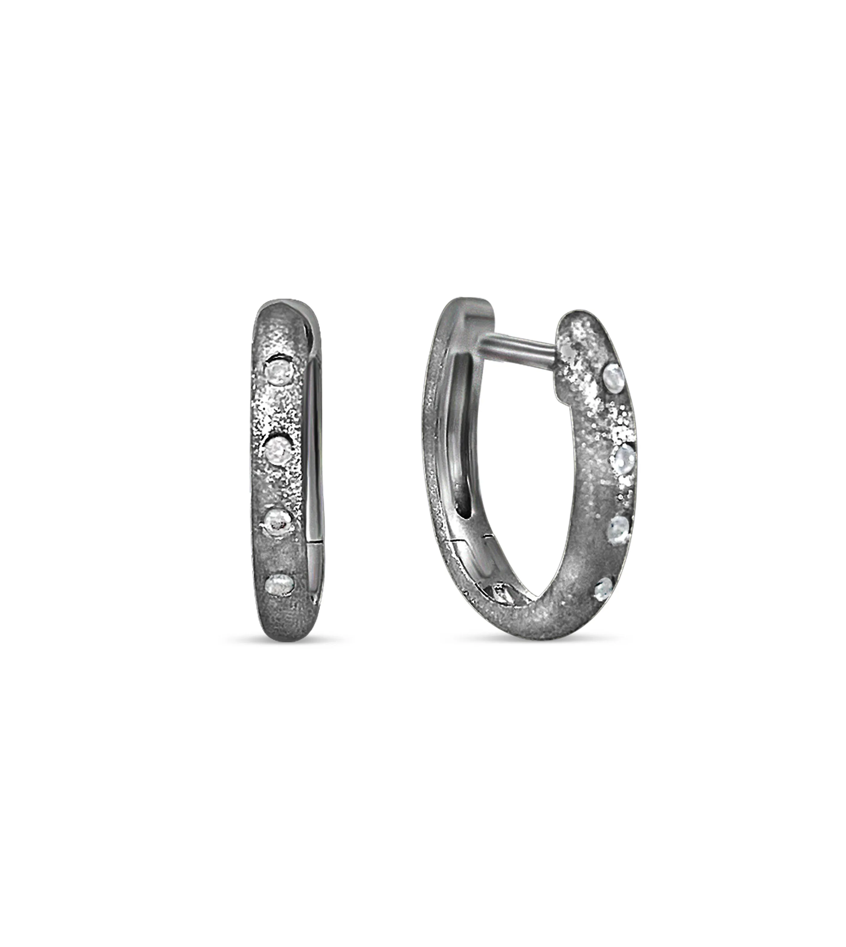 Diamond Flush Huggie Earring