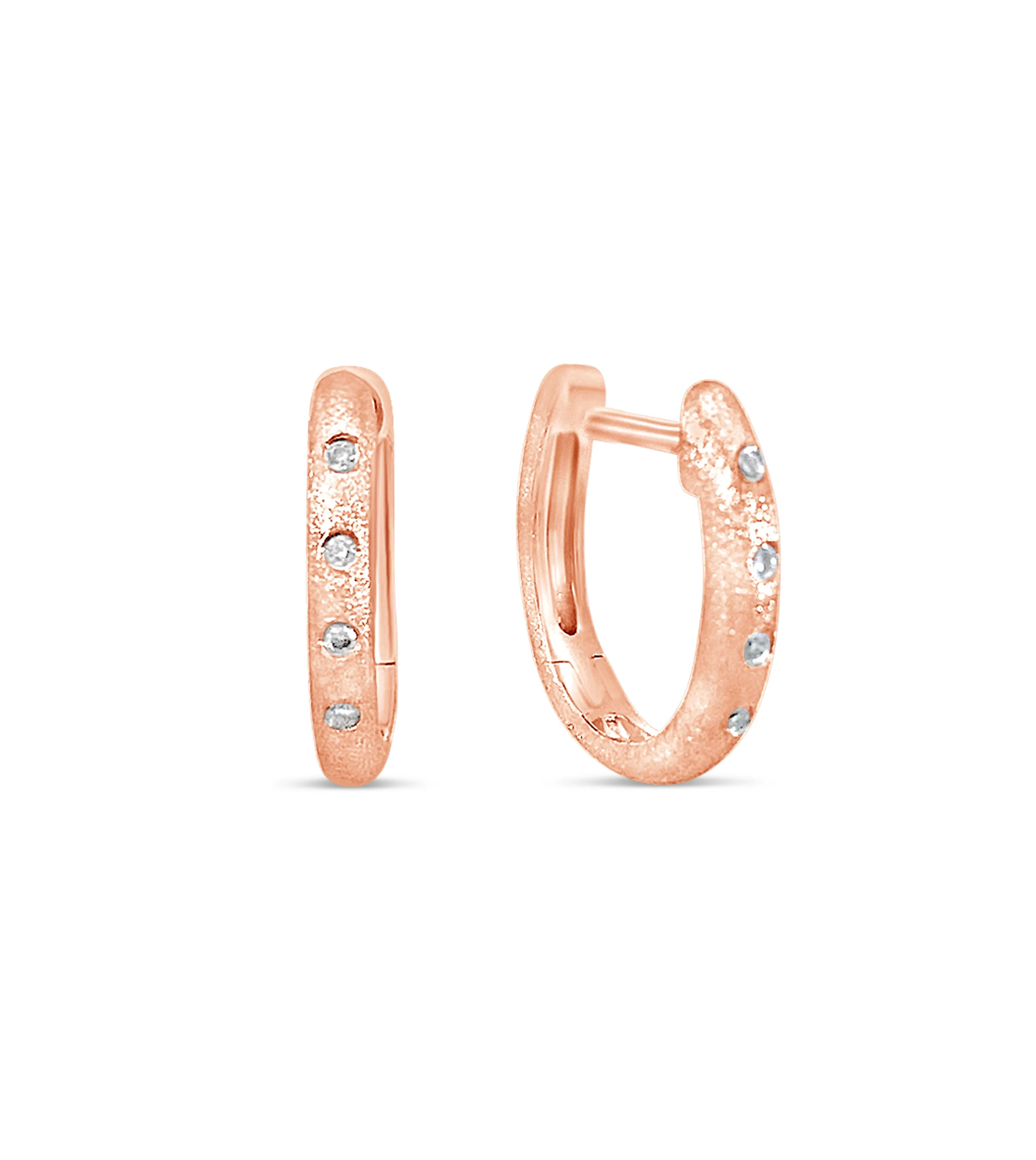 Diamond Flush Huggie Earring