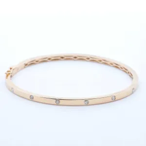 Diamond Inlay Bangle
