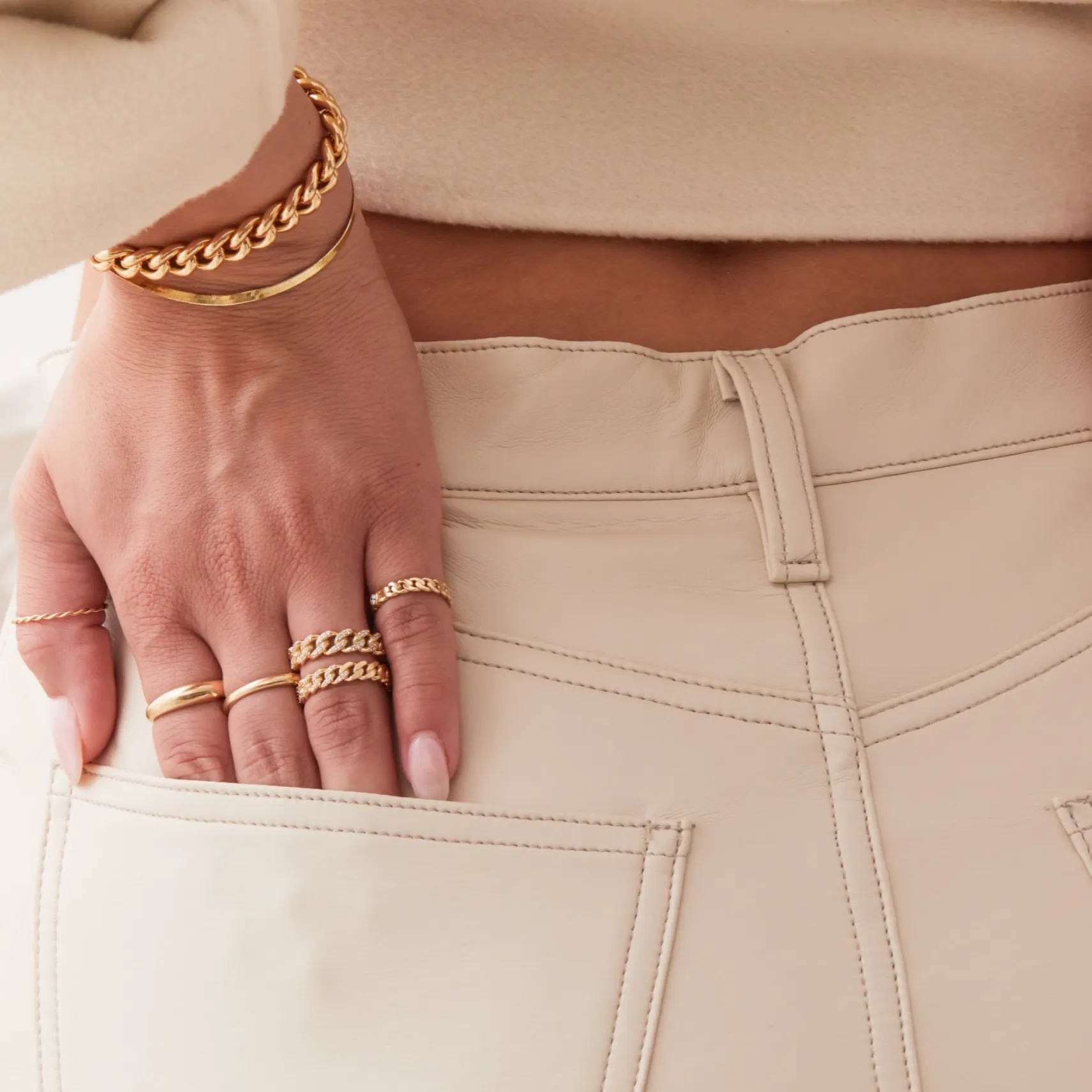 Diamond Pave Cuban Link Ring