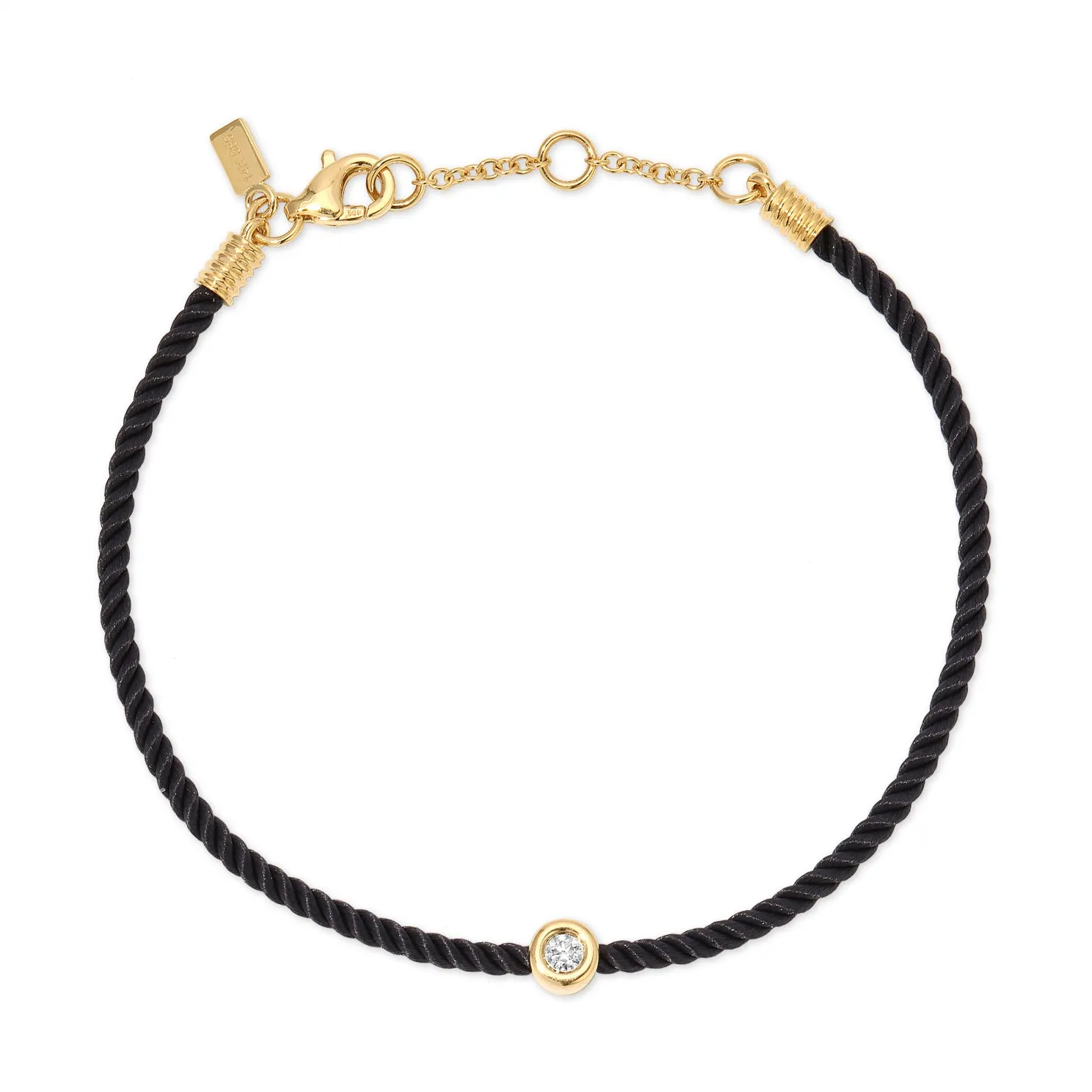 Diamond Pillow Cord Bracelet In Rhubarb