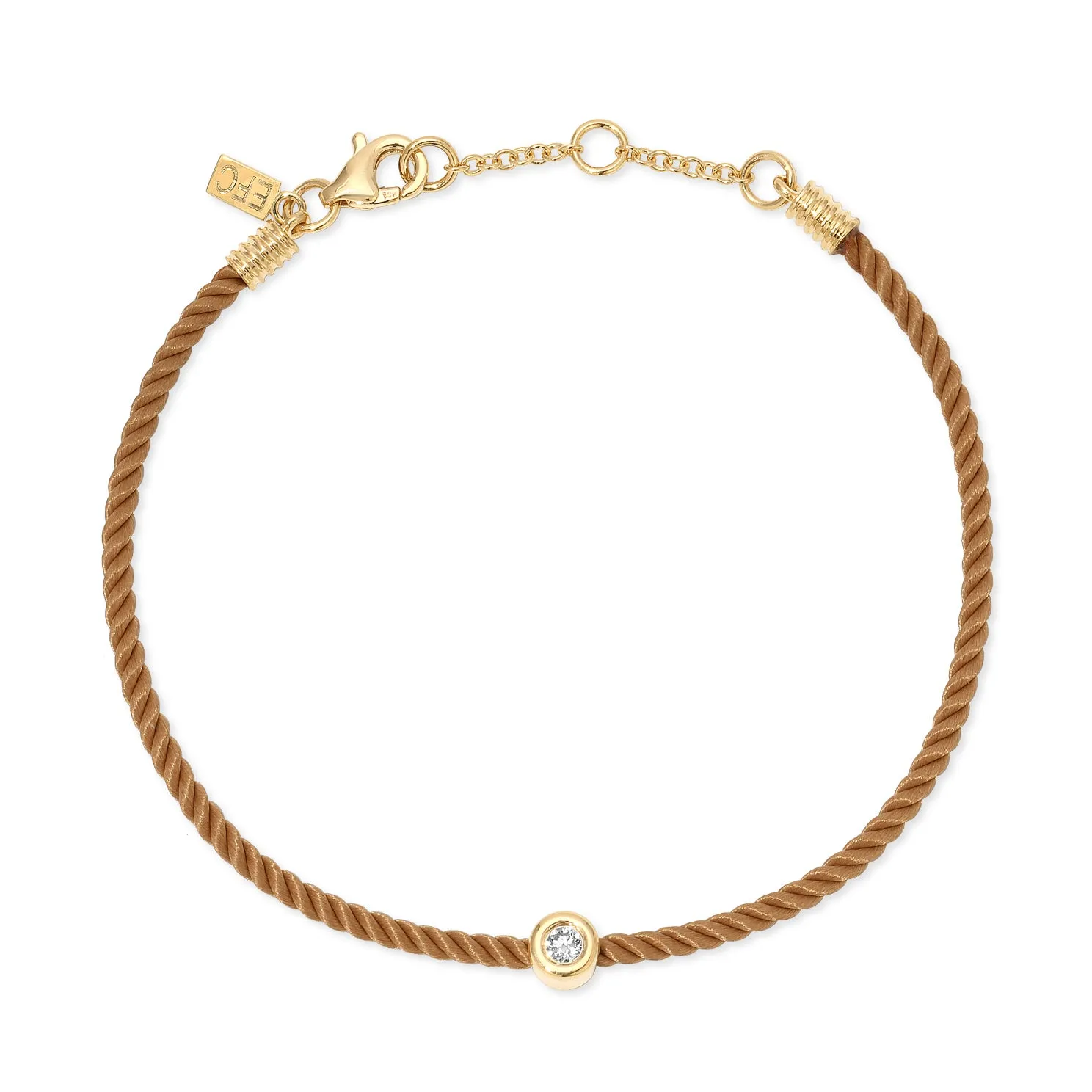 Diamond Pillow Cord Bracelet In Rhubarb