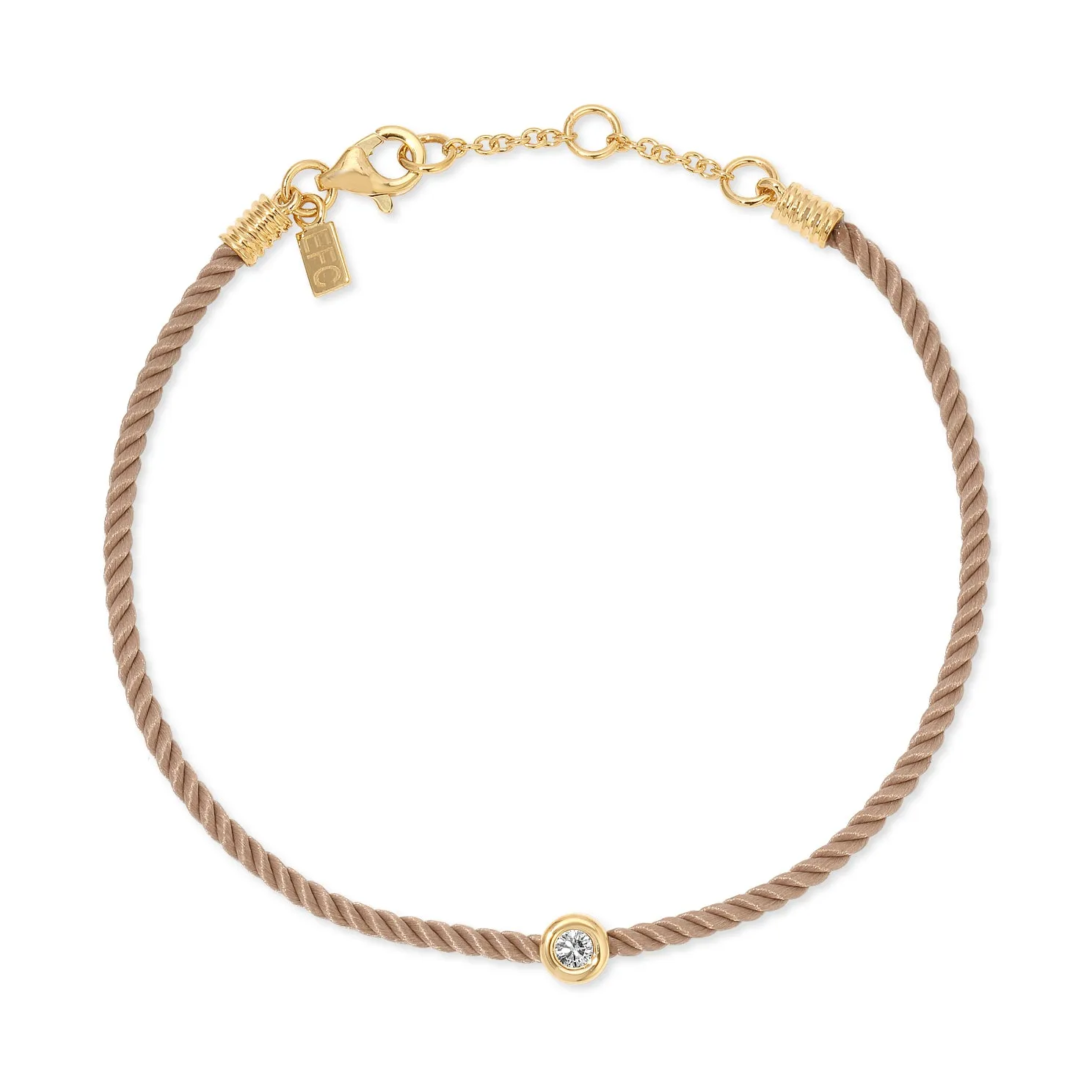 Diamond Pillow Cord Bracelet In Rhubarb