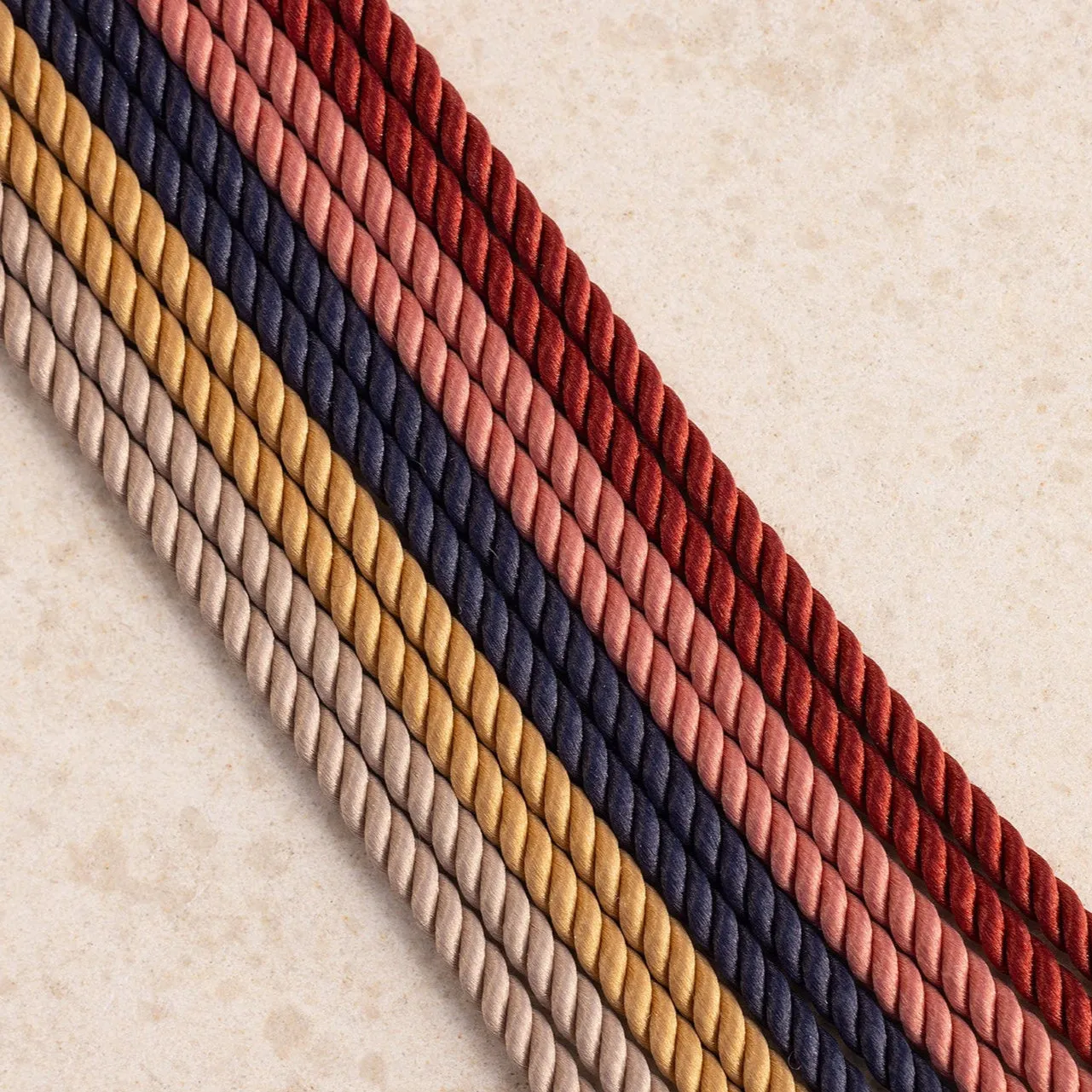 Diamond Pillow Cord Bracelet In Rhubarb
