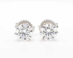 Diamond Studs - .50 cttw - 14k White Gold