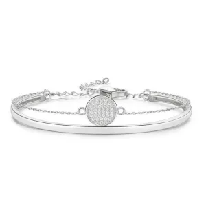 Diamond Two-in-one Link Chain & Bangle Bracelet