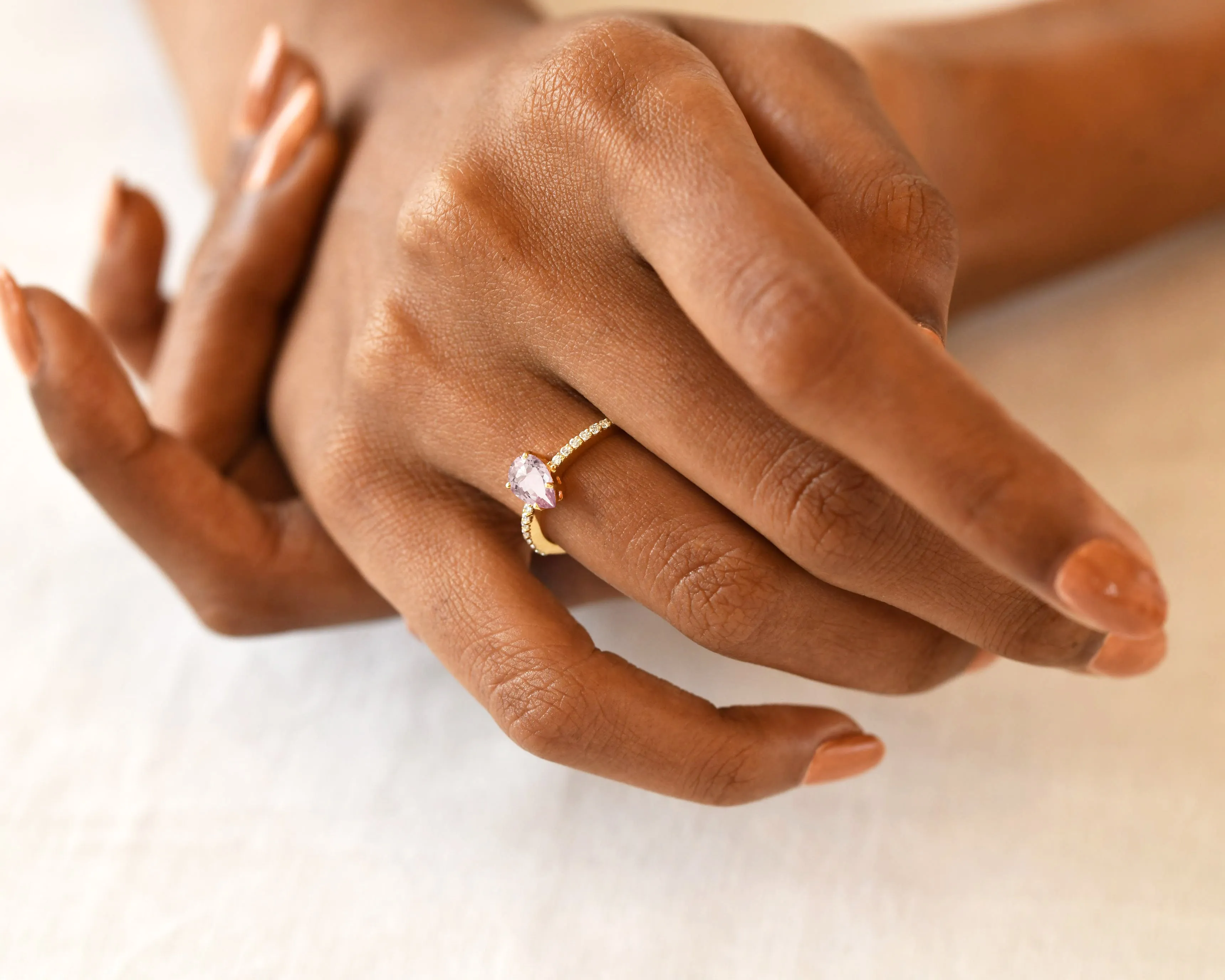 Diva Pear Ring
