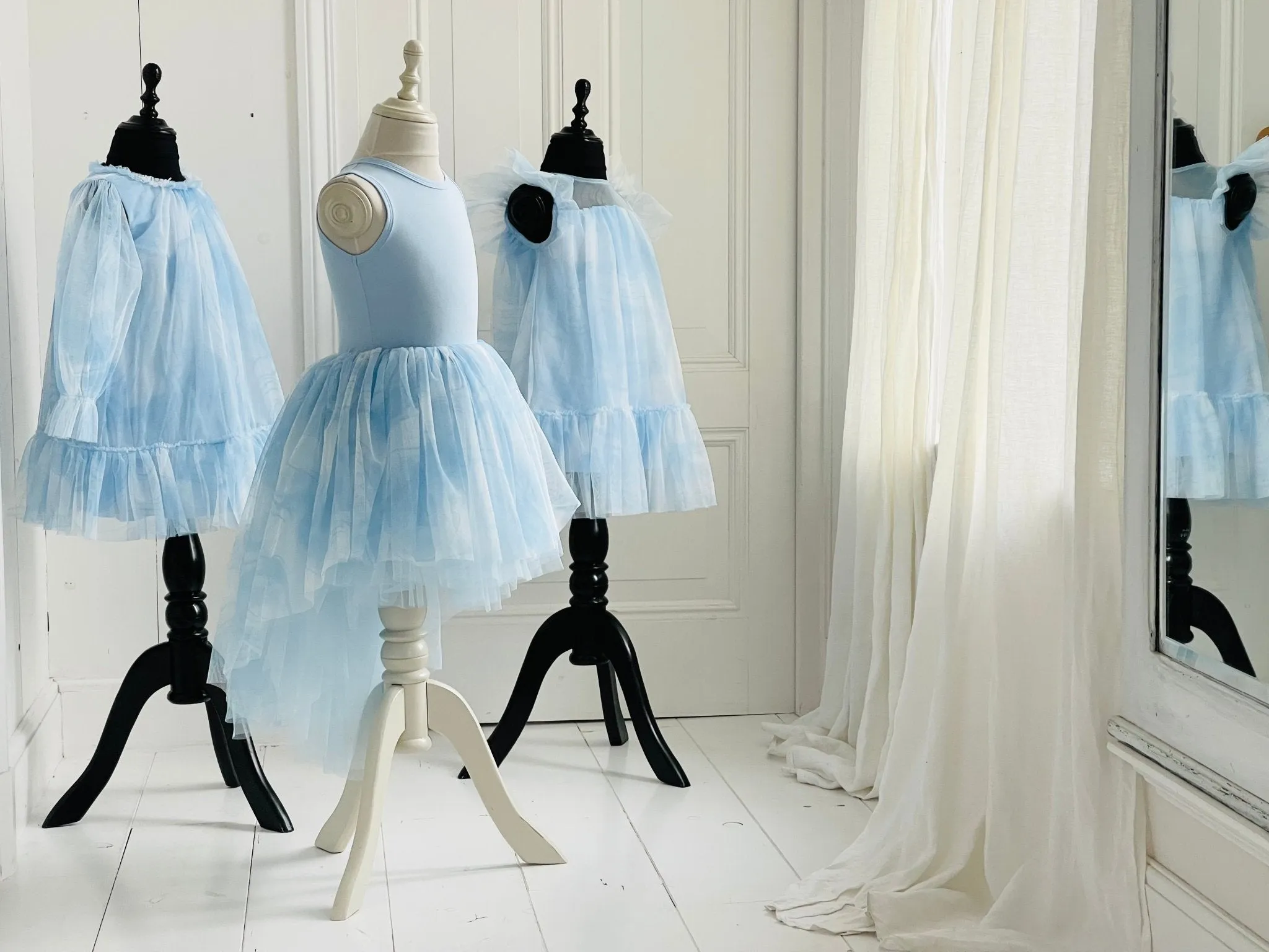 DOLLY Dreamy Head in the Cloud Dress Blue Clouds