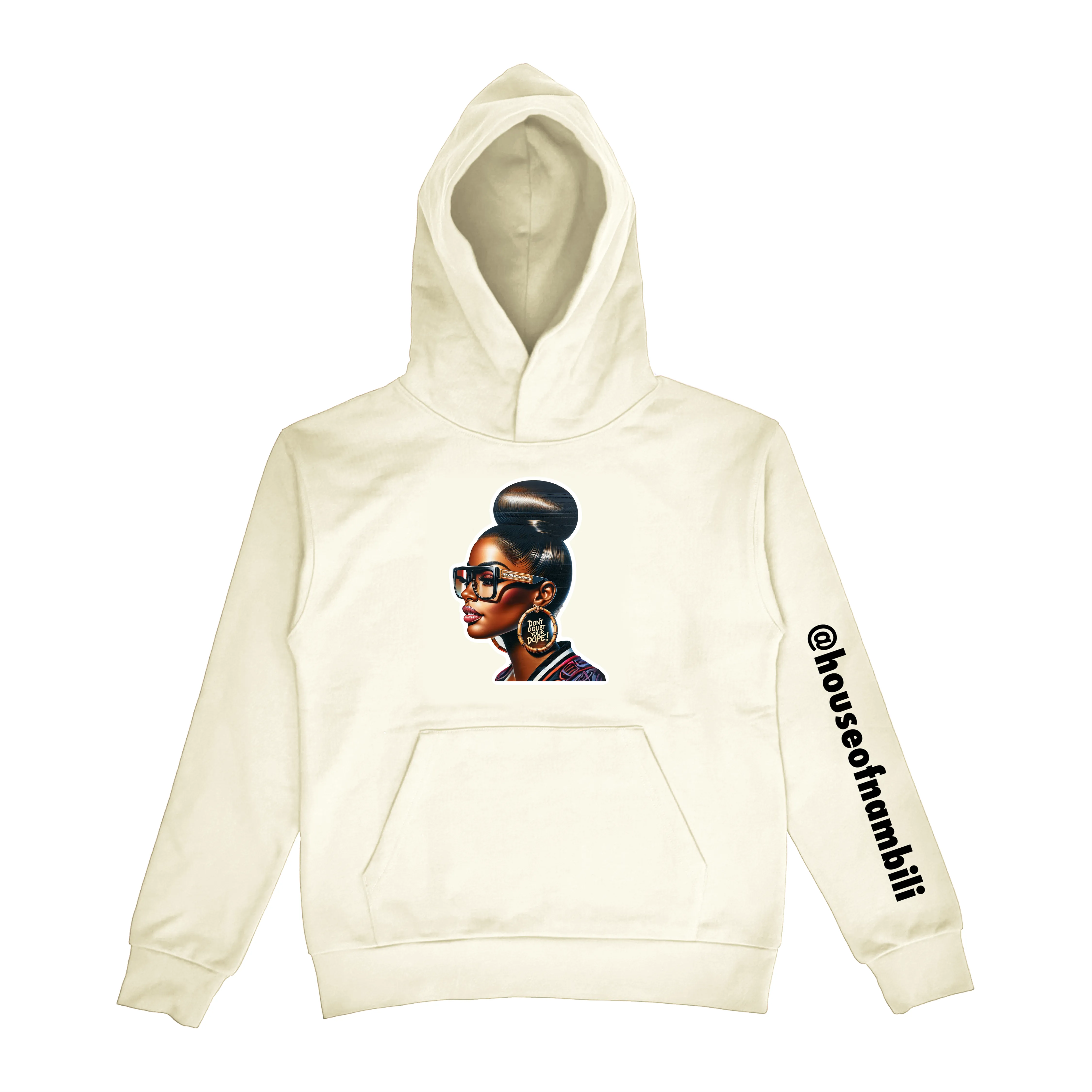 'Doubt Your Dope' Sticker Hoodie
