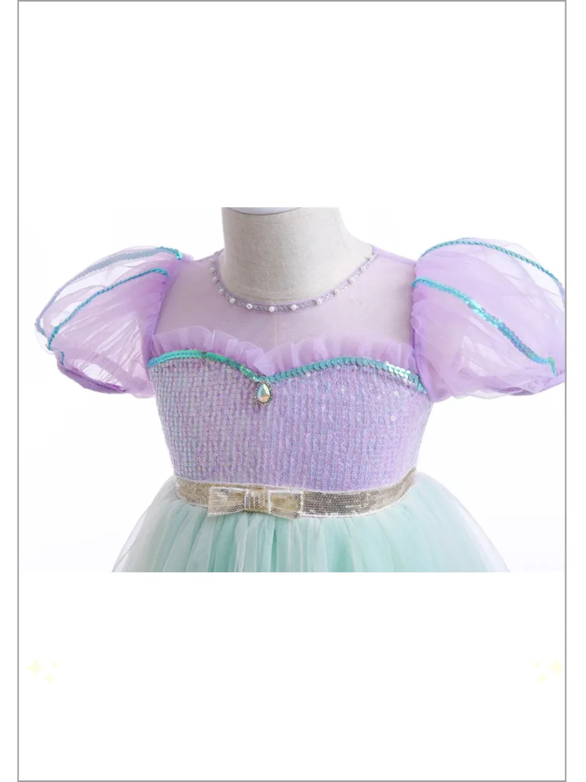 Dress-Up Princess Scallop Hem Tulle Dress