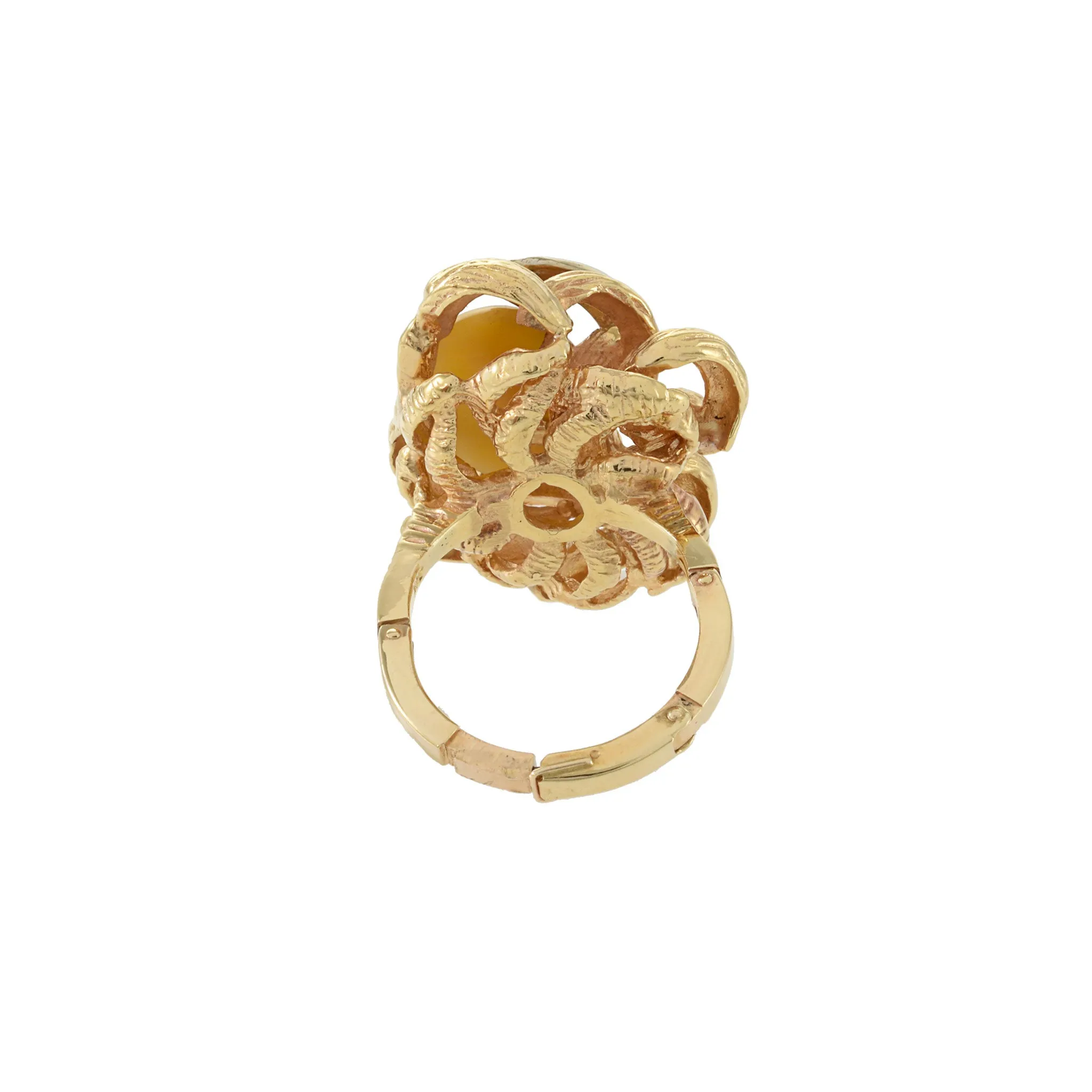 Estate 14KT Yellow Gold Tiger Eye Ring