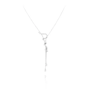 Estate 18KT White Gold Jose Hess Diamond Necklace