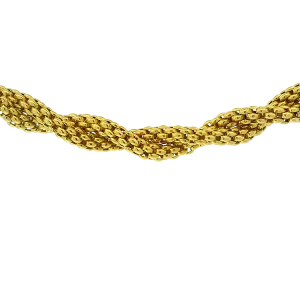 Estate Fope 18k Yellow Gold Twisted Necklace