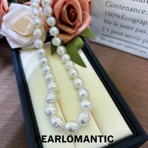 [Fine Jewelry] Australian 8-10mm White Baroque Classic Necklace w/ S925 Silver