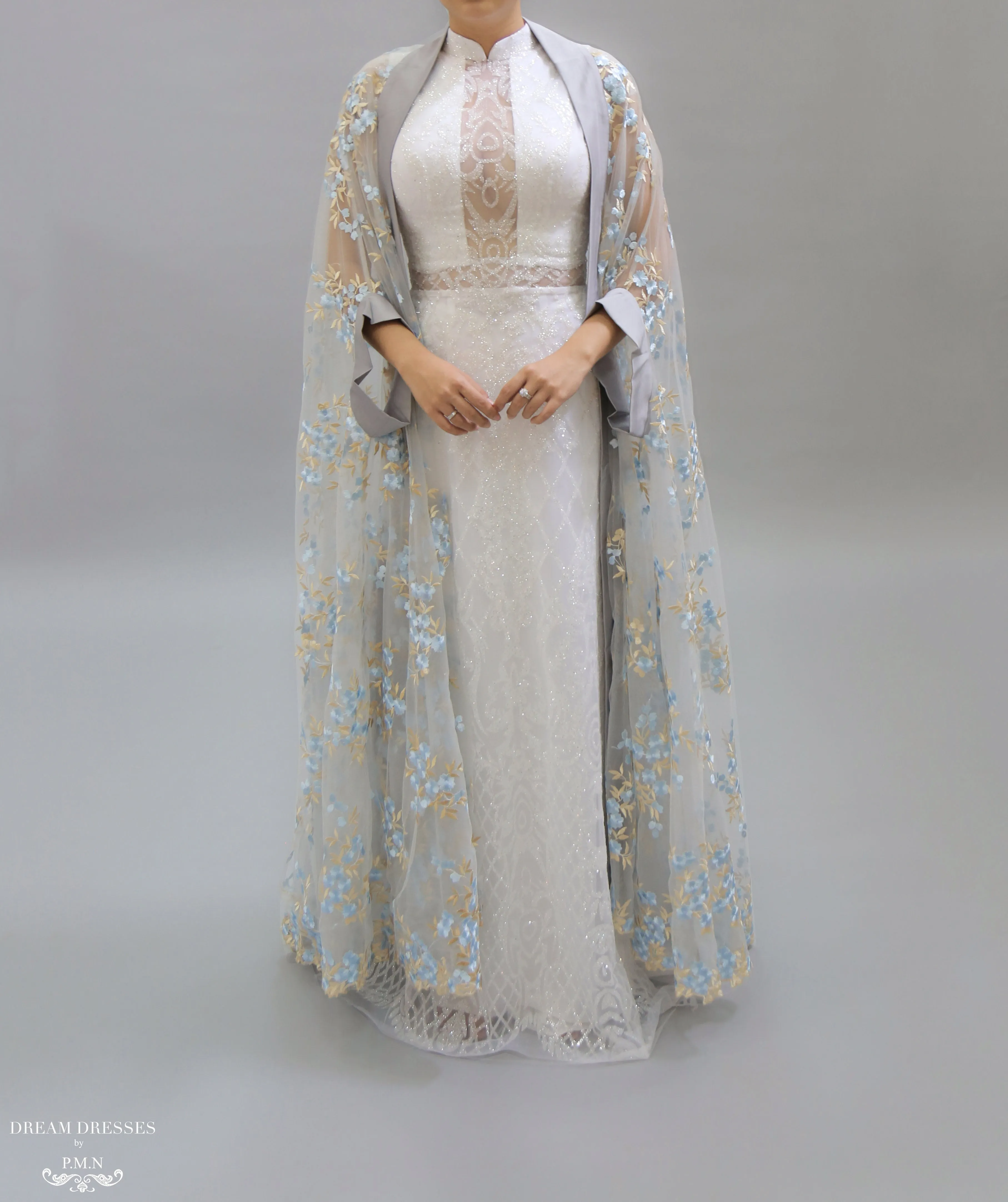 Floor Length Bridal Cape (#NAHLA)