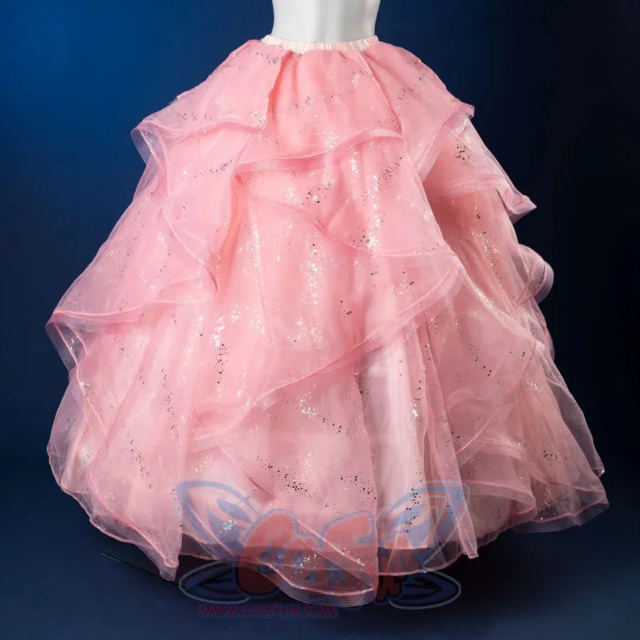 Formal Dress Cosplay Costume Dreamy Pink Strapless Ball Gown FY0144