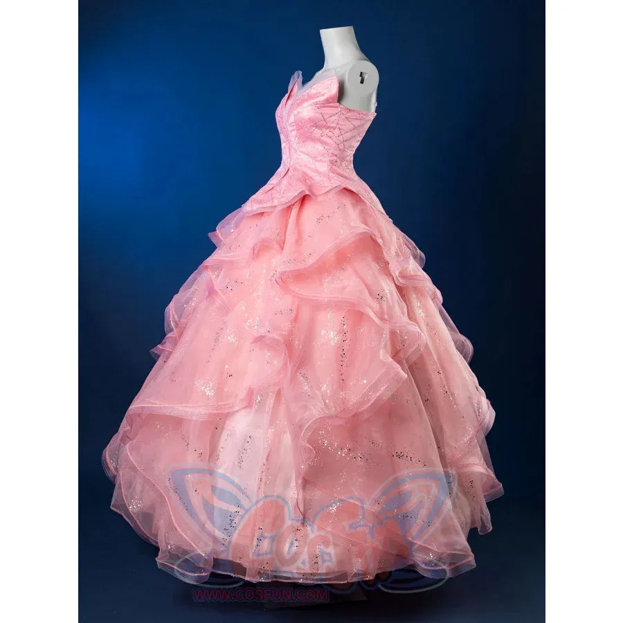 Formal Dress Cosplay Costume Dreamy Pink Strapless Ball Gown FY0144