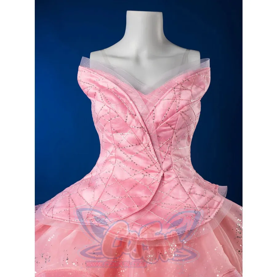 Formal Dress Cosplay Costume Dreamy Pink Strapless Ball Gown FY0144