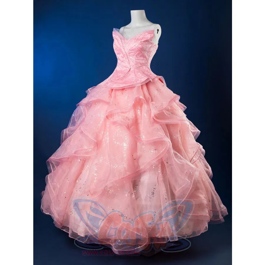 Formal Dress Cosplay Costume Dreamy Pink Strapless Ball Gown FY0144