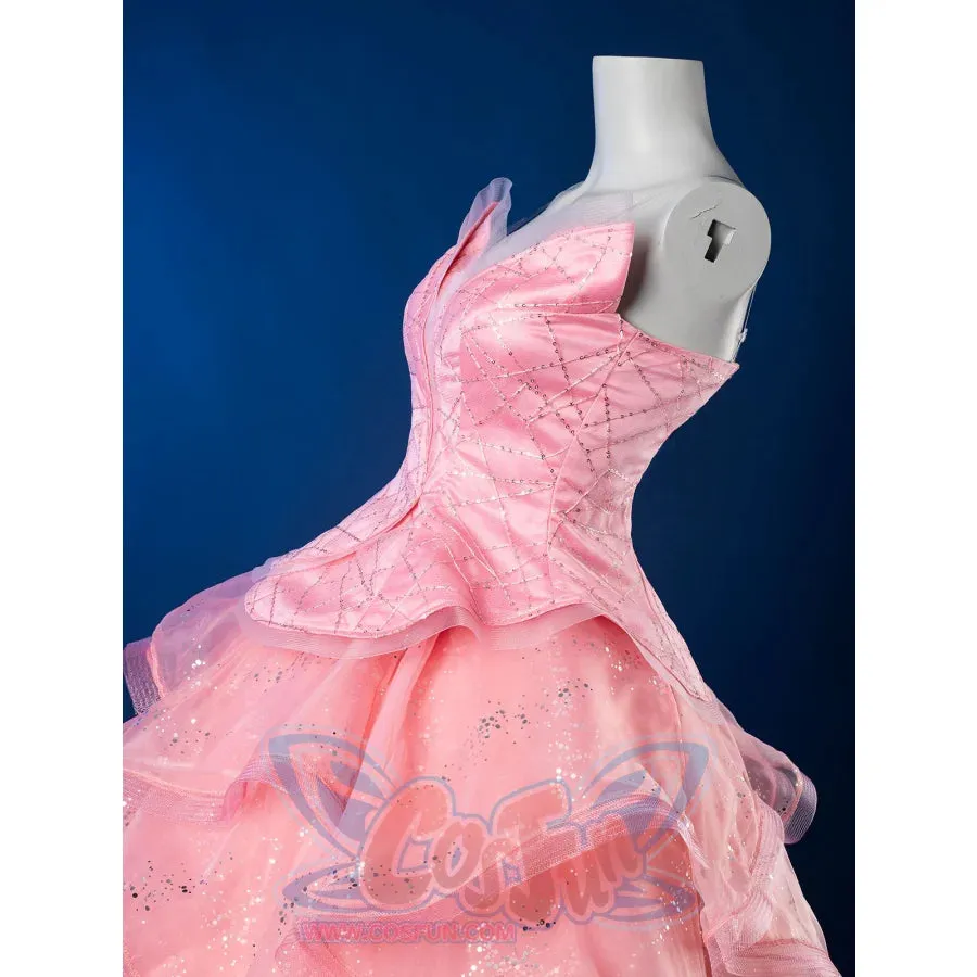 Formal Dress Cosplay Costume Dreamy Pink Strapless Ball Gown FY0144