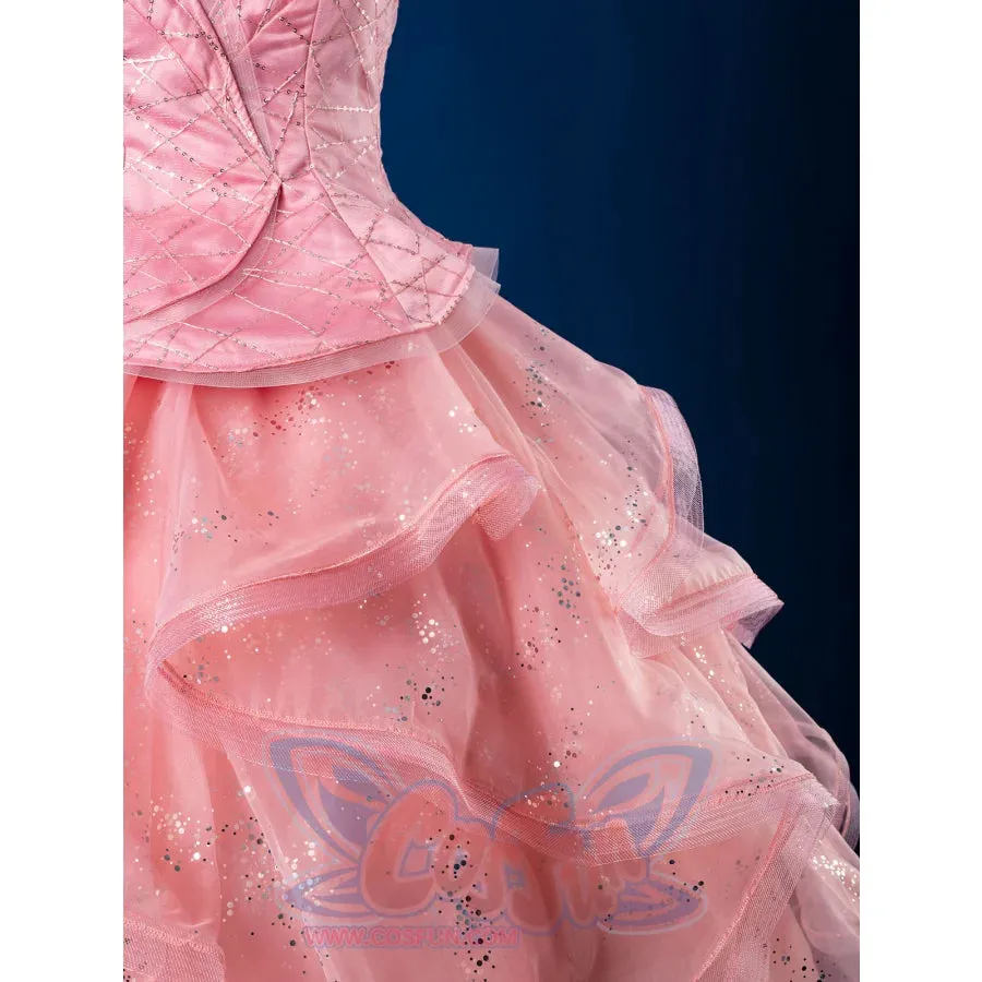 Formal Dress Cosplay Costume Dreamy Pink Strapless Ball Gown FY0144
