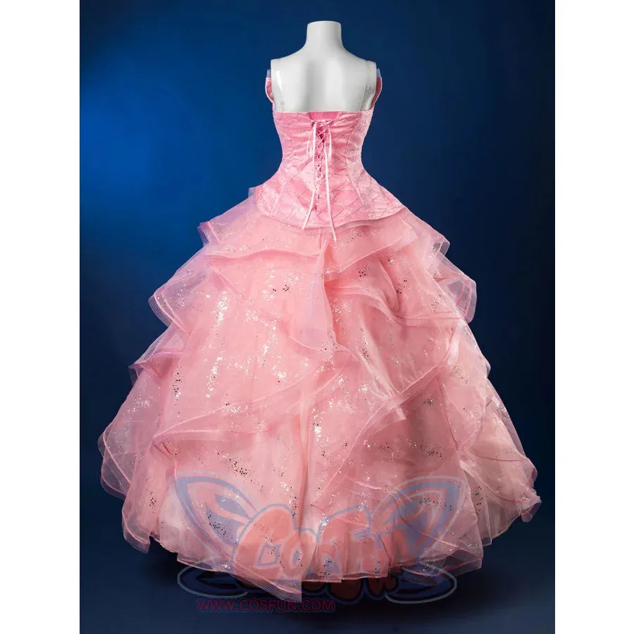 Formal Dress Cosplay Costume Dreamy Pink Strapless Ball Gown FY0144