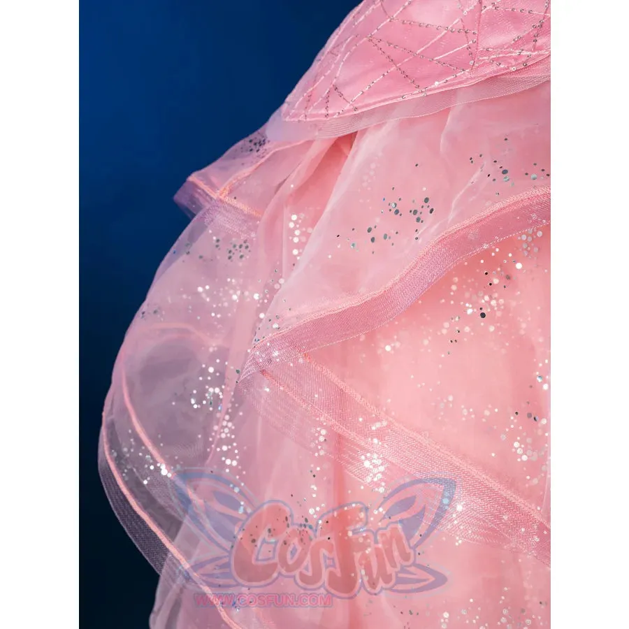 Formal Dress Cosplay Costume Dreamy Pink Strapless Ball Gown FY0144